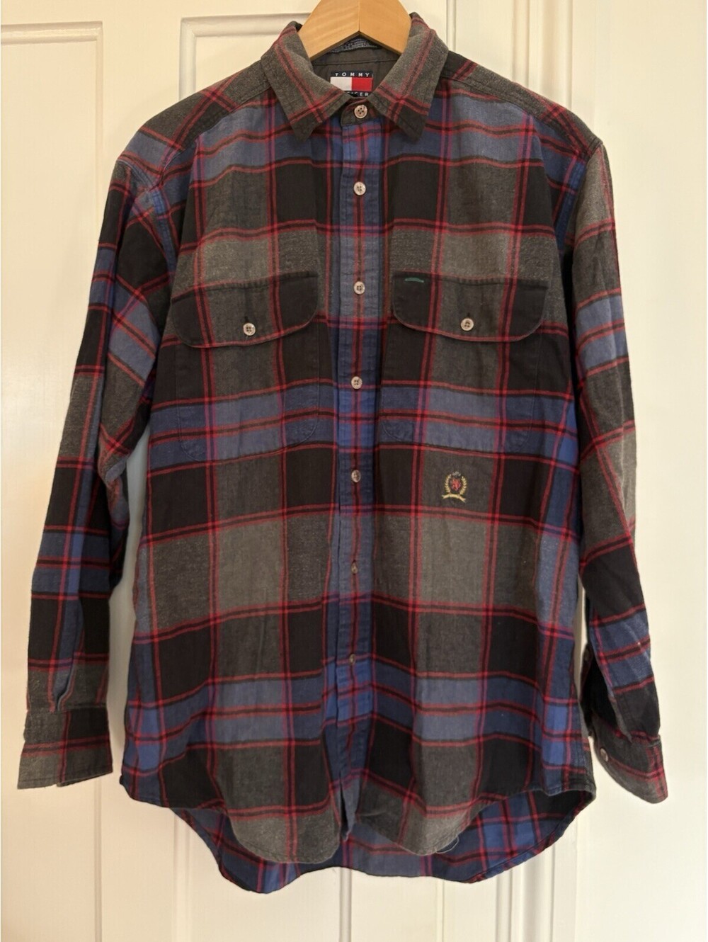 Men’s Vintage Tommy Hilfiger Flannel Shirt Size Small
